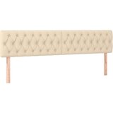  Box spring postelja z vzmetnico krem 180x200 cm blago | Shoptok.si
