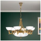 Orion LU 1689/6+3 - Luster na lancu ROCCA 9xE27/60W/230V prečnika 75 cm bronza/bela Cene