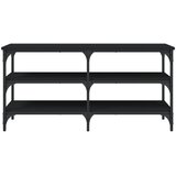  Klupa za cipele crna 100x38,5x49 cm od konstruiranog drva | Eponuda.ba