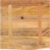 vidaXL Stolna ploča 80 x 80 x 2,5 cm masivno drvo manga sa živim rubom | shoptok.hr