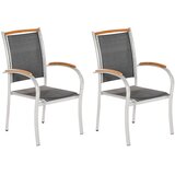 Gardenson Set Vrtnih Stolov Siena, Siva, 2 Kos | Shoptok.si