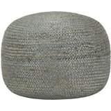 vidaXL ročno izdelan tabure olivno zelen 45x30 cm juta Cene