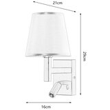  Brilagi - LED zidna lampa DEYA 1xE14/40W/230V + LED/3W crna | Eponuda.com