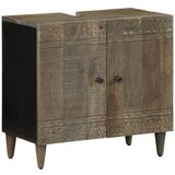 vidaXL Kopalniška omarica 62x33x58 cm trden mangov les Cene