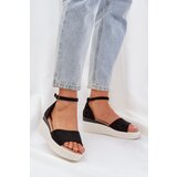 PS1 Lightweight platform sandals with a delicate wedge black Gillifia | Shoptok.si