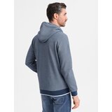 Ombre Men's soft-textured hooded sweatshirt - navy blue | shoptok.hr