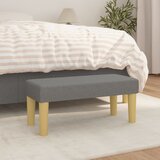 vidaXL Klupa tamnosiva 70 x 30 x 30 cm od tkanine Cijene