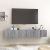 Viseći TV ormarić siva boja hrasta 3 kom 60 x 30 x 30 cm drveni | shoptok.hr