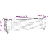 TV stalak Smeđa 110 x 30 x 30 cm Čvrsto teak drvo | Eponuda.ba