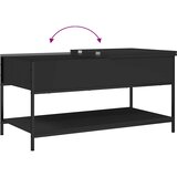  Stolić za kavu crni 100 x 50 x 50 cm konstruirano drvo i metal | shoptok.hr