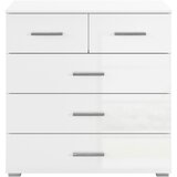 home24 KOMODA, bela, bela, visoki sijaj | Shoptok.si