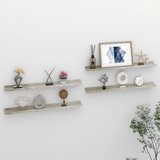 vidaXL Zidne police 4 kom siva boja betona 80 x 9 x 3 cm Cijene