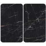 Wenko Zaščitne plošče za štedilnik 2 ks iz kaljenega stekla 52x30 cm Black Marble – Cene