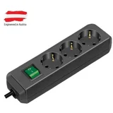Razvodnik sa 3 mesta 3m 1.5mm2 + prekidač 1152300400b