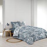 Douceur d intérieur Bela/modra bombažna posteljnina za zakonsko posteljo/podaljšana 240x220 cm Hera – | Shoptok.si