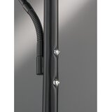 Fischer & Honsel Črna LED zatemnitvena stoječa svetilka (višina 180 cm) Dent – | Shoptok.si