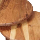  Stolovi za slaganje 2 pcs Smeđa Čvrsto drvo akacije | shoptok.hr