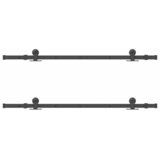  Pribor za klizna vrata 427 cm čelični crni | shoptok.hr