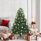 vidaXL Umjetno božićno drvce s nogom s stalakom Zelena 150 cm PE i PVC | shoptok.hr