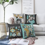 Minimalist Cushion Covers Komplet 4 prevlek za vzglavnik Winter Forest, 55 x 55 cm Cene