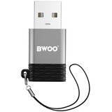  OTG adapter BWOO BZ-38 USB-C v USB - siv | Shoptok.si