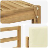  Set vanjskih sofa 6 pcs Bijela i krem Poliester | shoptok.hr