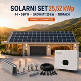  SOLARNI SET 25,52 kWp – TONGWEI 580 W + GROWATT 25 kW Cijene