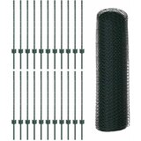  Heksagonalna ograda s stubom 50 x 0,8 m Čelik premazan PVC-om | Eponuda.com