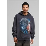 Mister Tee Thorned Mask Oversize Hoody Black with Acid Wash | shoptok.hr