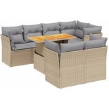 Maison Chic Seti vrtnega pohištva - Vrtna garnitura - Vrtni pohištvo set 8-delna z blazinami bež poli ratan, (21800639) | Shoptok.si