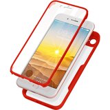 AVIZAR Ovitek iPhone SE / 8 / 7, zadnji del iz pleksiglasa z Rdec obrobo, (20616961) | Shoptok.si