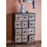Bloomingville Črna/rjava kovinska komoda 60,5x92x33,5 cm Matteo – | Shoptok.si