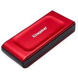 Kingston XS1000R 2TB kompakten zunanji SSD, USB 3.2 Gen 2, Red | Shoptok.si