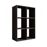 ADRK Zidna polica Lenti 2x3 sa 6 pretinaca - SIVA | shoptok.hr