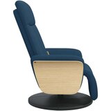  Masažni naslonjač od tkanine s osloncem za noge plavi | shoptok.hr