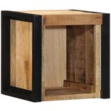 vidaXL Nočne omarice 2 kosa 40x35x40 cm Masivni neobdelan les Mango | Shoptok.si