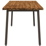  Kvadratni blagovaonski stol 160 x 80 x 75 cm Prirodna - Prirodno kava 160 x 80 x 75 cm Četvrtasto | shoptok.hr