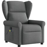 Maison Chic masažni naslanjač - Relax naslanjač temno sivo blago, (22134677) | Shoptok.si