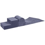 MeowBaby Sivo-plavo baršunasto pjenasto igralište 45x193x30 cm Montessori - | shoptok.hr