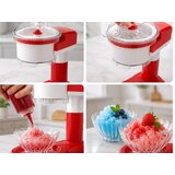 Verk 07555 aparat za granitu i slushy 30 W, drobilica leda + posuda – crveno-bijeli | shoptok.hr