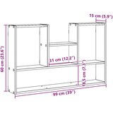  Zidna polica boja hrasta sonome 99x15x60 cm konstruirano drvo | Shoptok.si