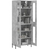  Visoka komoda siva betona 69,5x34x180 cm od konstruiranog drva | shoptok.hr