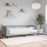 Dnevni krevet s madracem svjetlosivi 100 x 200 cm baršunasti | shoptok.hr