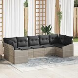  Set sofe 7 kom. Svjetlosiva poliratan 289 x 123,5 x 85 cm | Shoptok.si