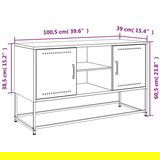 vidaXL TV ormarić ružičasti 100,5x39x60,5 cm čelični | shoptok.hr