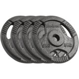Rebel Active set utega od lijevanog željeza 4x5 kg, rupa 31 mm, ploča s ručkama | shoptok.hr
