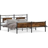 vidaXL metalni okvir kreveta bez madraca boja hrasta 180x200 cm | shoptok.hr