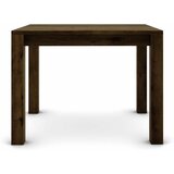  Hrastov stol 100 x 80 cm, braon brušen sa zlatnim efektom | shoptok.hr