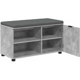  Klupa za hodnik s jastukom Betonsko Siva 80 x 38 x 46 cm | shoptok.hr