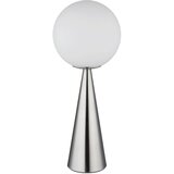 Globo Stolna svjetiljka Pinpal (Ø x V: 20 x 49,5 cm, Srebrna, Bijela) | shoptok.hr